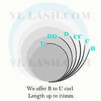 Flat Lash -Ellipse Lashes Extra Matte Dark Black - 0.20mm