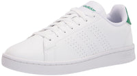 adidas Mens Advantage Racquetball Shoe White/White/Green 14