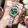 Women's Crystal Bezel 34mm Stainless Watch