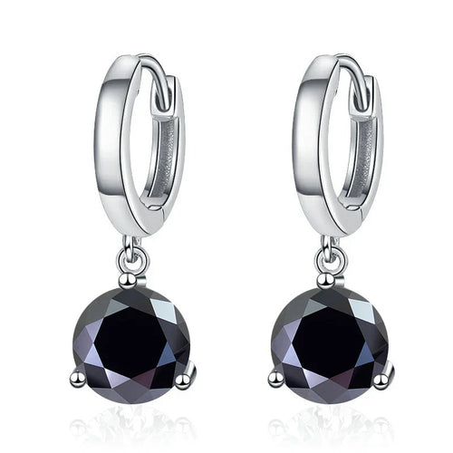 2ct Moissanite Drop Earrings 925 Sterling Silver Bridal Wedding