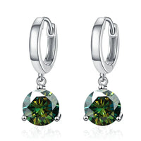2ct Moissanite Drop Earrings 925 Sterling Silver Bridal Wedding