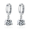 2ct Moissanite Drop Earrings 925 Sterling Silver Bridal Wedding