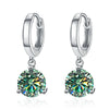 2ct Moissanite Drop Earrings 925 Sterling Silver Bridal Wedding