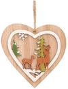 2D Christmas Ornaments Hand Painted Wood