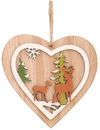 2D Christmas Ornaments Hand Painted Wood
