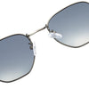 Classic Retro Luxury Reflective Sunglasses For Man And Woman Hexagon Sunglasses With Metal Luxury High Quality Frame Eyewear Sunglasses with UV400 Protection