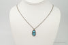 VTG Handmade Native American George Lee Turquoise Sterling Silver Necklace