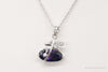 Cubic Zirconia Lab Amethyst Sterling Silver Necklace