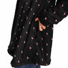 Black Classic Flamingo Cloak Hoodie