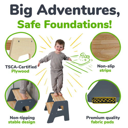 2-Step Stool for Kids Ocodile.com