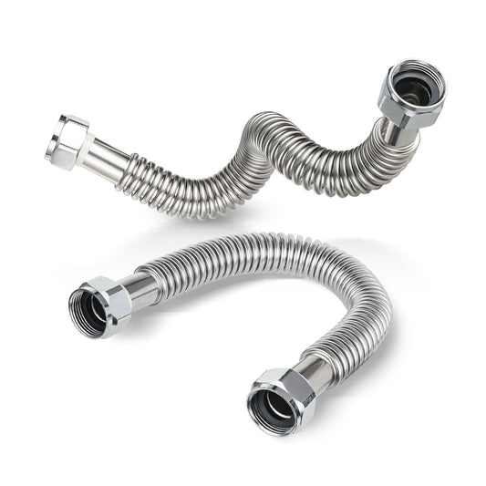 1" FIP x 1" FIP x 18" SS Corrugated Hose