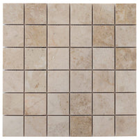 Cappuccino Beige Marble Mosaic Floor and Wall Tile - Livfloors Collection