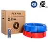 3/4" 100ft, 50ft x 2, PEX-B Pipe, Red & Blue & Cutter Plumbingsell