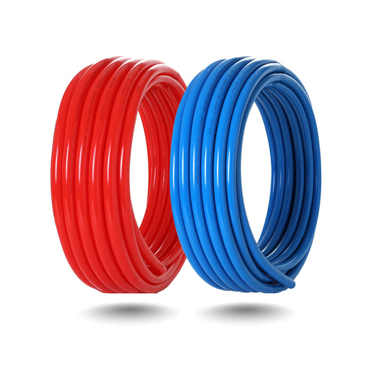 3/4" 100ft, 50ft x 2, PEX-B Pipe, Red & Blue & Cutter Plumbingsell