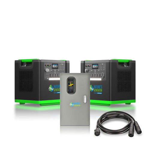 Nature's Generator Lithium 6000 and Transfer Switch