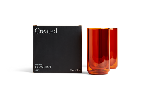 Cove 16oz Glass Pint - Set of 2 - Amber Created Co.