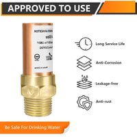 1/2" MIP Connection, Straight Water Hammer Arrestor, Copper Plumbingsell