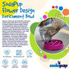 Flower eBowl Deep Slow Feeder Dog Bowl for Enrichment | USA Made