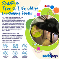 Tree of Life eMat - Enrichment Lick Mat For Dogs and Cats - With Suction Cups | Tree Design | USA Made