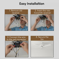 3-in-1 Remote Control for Ceiling Fan