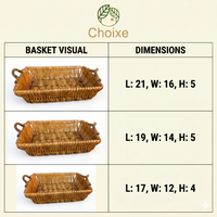 Woven Willow Home Organization Baskets – Set of 3