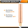 1/2" CPVC Pipe Connection, Water Hammer Arrestor, Copper