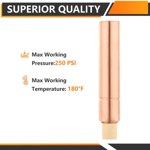 1/2" CPVC Pipe Connection, Water Hammer Arrestor, Copper