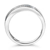 .925 Sterling Silver 1/3 Cttw Baguette Cut Diamond Channel Set Stackable Wedding Ring (H-I Color, I1-I2 Clarity) - Size 6-3/4