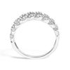 .925 Sterling Silver 1/4 Cttw Diamond Curb Link Band Ring