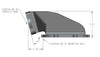 HI-RAM 95MM Fabricated Side Mount Plenum Top - Black Finish- 86-95 Ford 5.0 Style