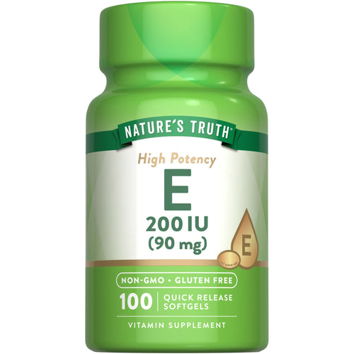 Nature's Truth Vitamin High Potency E 200 IU, Softgels