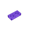1x2 Transparent Plate Brick 3023 - Quantity of 50 – Choose Color – Brick-Compatible Bulk Lot