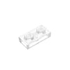 1x2 Transparent Plate Brick 3023 - Quantity of 50 – Choose Color – Brick-Compatible Bulk Lot