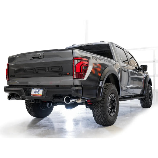 AWE Gen 3 Raptor R SwitchPath Exhaust  - Chrome Silver Tips