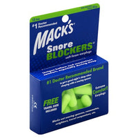 Mack's Snore Blockers Soft Foam Earplugs - 12 Pair Bonus Pack