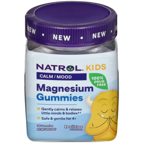 Natrol Kids Magnesium, Calm/Mood, Gummies, Razzilicious