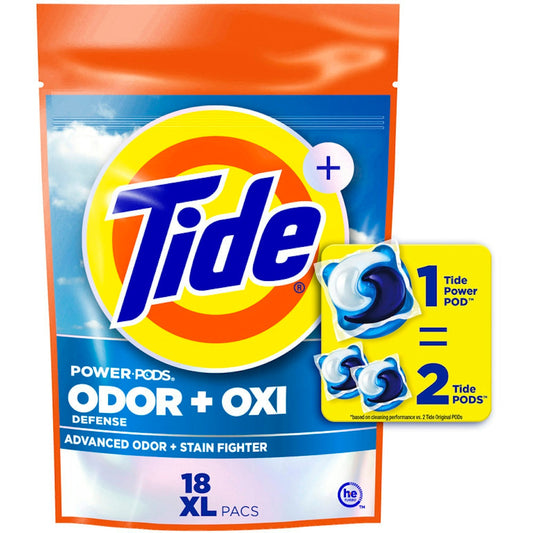 Tide Ultra Oxi Power Pods With Odor Eliminators Laundry Detergent Pacs