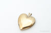 Antique GF Rose Etched Sterling Silver Heart Picture Locket Pendant