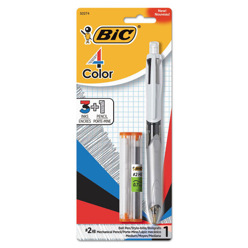 BIC® 4-Color™ 3 + 1 Ball Pen and Pencil