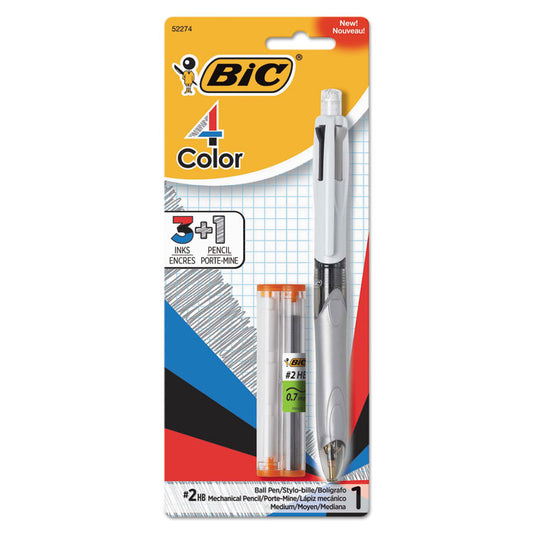 BIC® 4-Color™ 3 + 1 Ball Pen and Pencil
