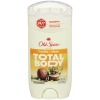 Old Spice Whole Body Deodorant Aluminum Free Vanilla Shea Butter 3 oz