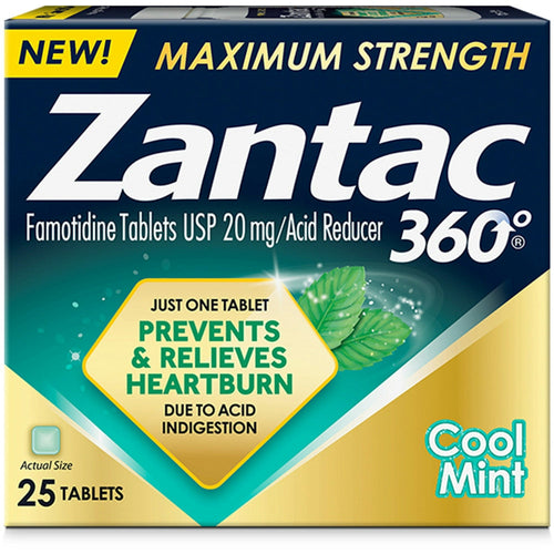 Zantac® 360 20 mg Cool Mint Tablet, 25 EA