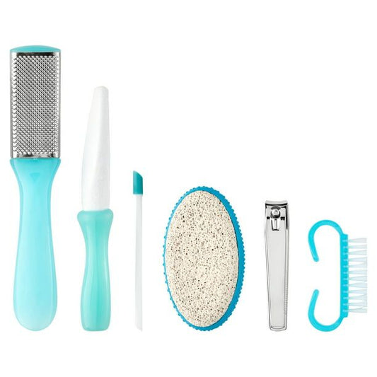 Equate Personal Foot Care Pedicure Kit with Storage Pouch, 6 Pieces EasyOptionXY LLC