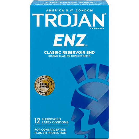 Trojan Enz Lubricated Premium Latex Condoms
