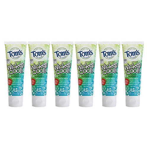 Tom's of Maine Wicked Cool Fluoride Toothpaste Mild Mint