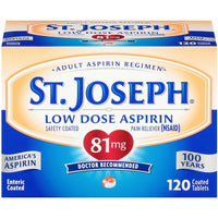 St. Joseph® Aspirin 81 mg Tablet, 120 EA