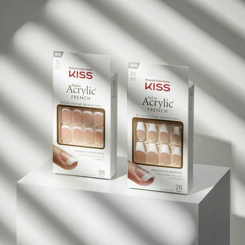 KISS USA Salon Acrylic French Nail Kit, Bonjour, Short EasyOptionXY LLC