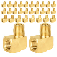 30 Pcs Extruded 1/4" MNPT X FNPT Elbow