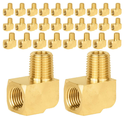 30 Pcs Extruded 1/4" MNPT X FNPT Elbow