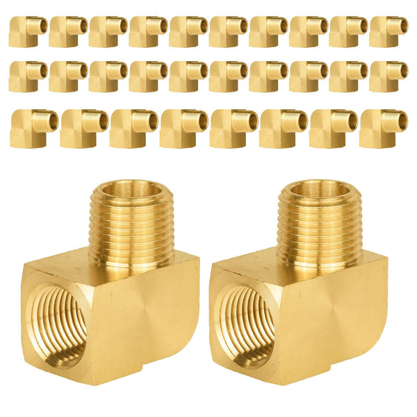 30 Pcs Extruded 1/2" MNPT X FNPT Elbow